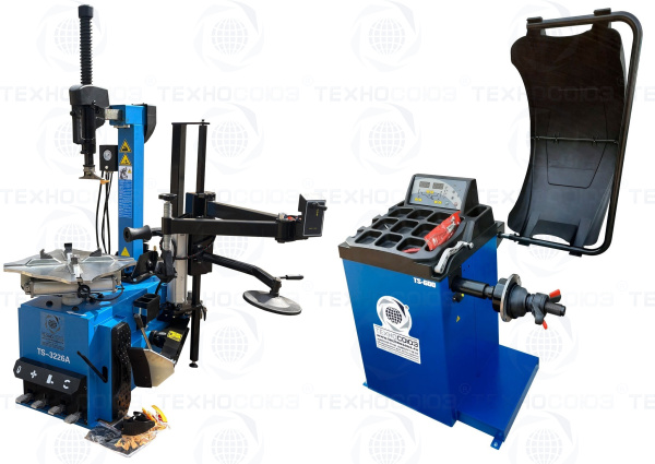 Комплект TS-3226A Станок шиномонтажный авто+TS-600 Балансировочный стенд для легковых авто