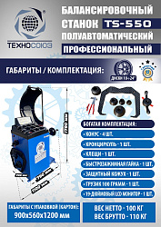 TS-550 Балансировочный стенд для легковых авто 5015, 220V