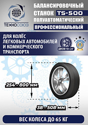 TS-500 Балансировочный станок с лазером