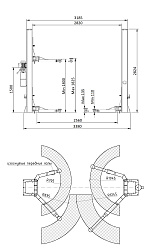 ES-4 Подъемник 2-хст. г/п 4т (серая каретка)