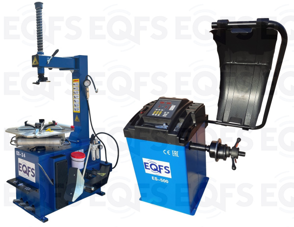 Комплект ES-24 Станок шиномонтажный + ES-500 Балансировочный станок